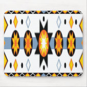 Native American Sun Pattern Mousepad Muismat (Voorkant)