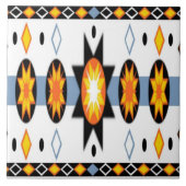Native American Sun Pattern tegels Tegeltje (Voorkant)