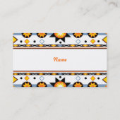 Native American Sun Pattern Visitekaartje (Achterkant)