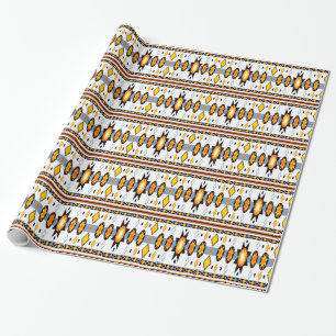 Native American Sun Pattern Wrapping Paper Cadeaupapier