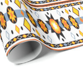 Native American Sun Pattern Wrapping Paper Cadeaupapier (Rol Hoek)