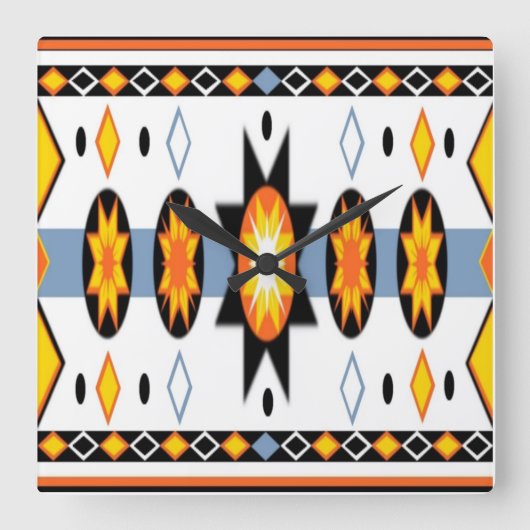 Native American Sun Wall klok (Voorkant)
