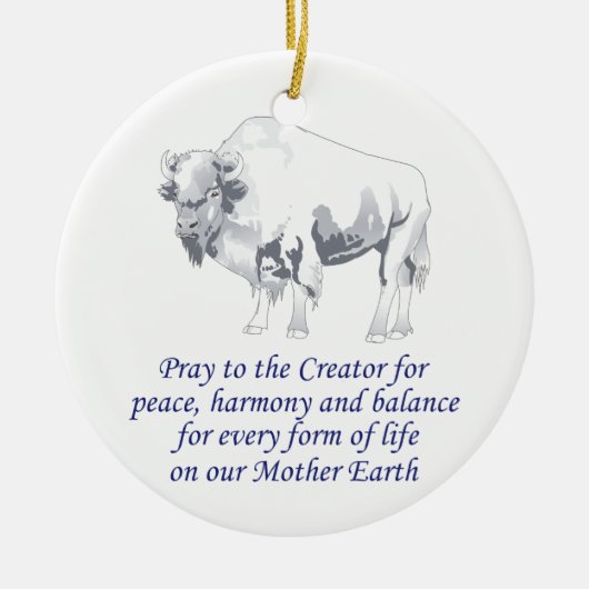 Native American Symbolisme Keramisch Ornament (Voorkant)