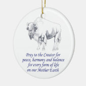 Native American Symbolisme Keramisch Ornament (Links)