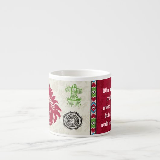 Native American Symbols and Wisdom - Chief Espresso Kop (Voorkant)