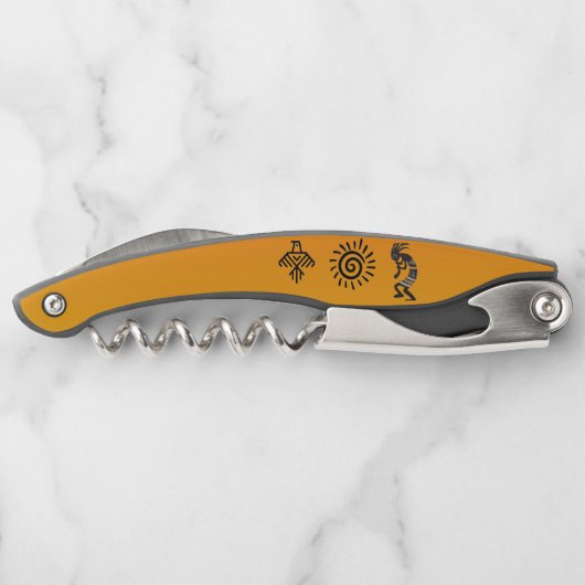 Native American Symbols Kurkentrekker (Achterkant)