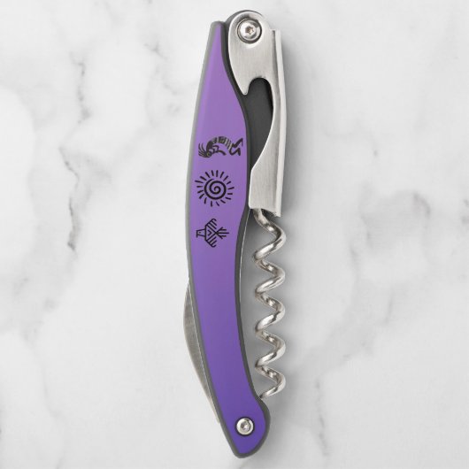 Native American Symbols Kurkentrekker (Achterkant)