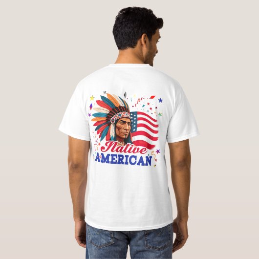 Native American T-shirt (Achterkant volledig)