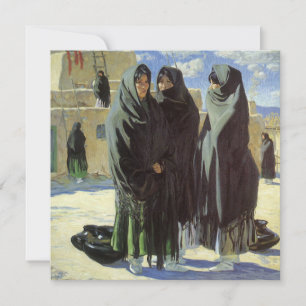 Native American, Taos Girls van Walter Ufer