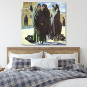  Native American, Taos Girls van Walter Ufer Canvas Afdruk (Insitu (Slaapkamer))