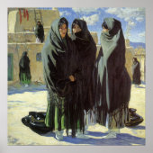 Native American, Taos Girls van Walter Ufer Poster (Voorkant)