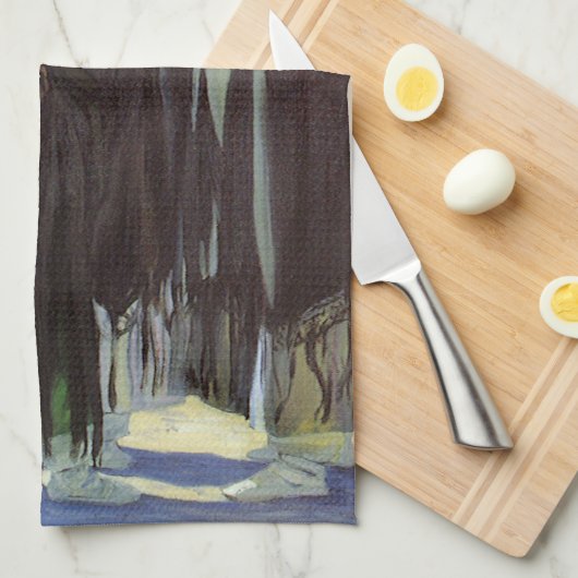 Native American, Taos Girls van Walter Ufer Theedoek (Quarter Fold)