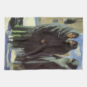 Native American, Taos Girls van Walter Ufer Theedoek (Horizontaal)