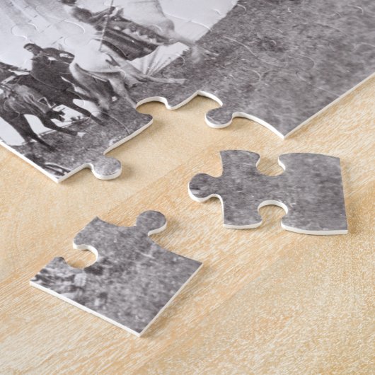 Native American Teepee Camp, Montana, c.1900 (b/w Legpuzzel (Zijkant)