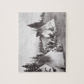 Native American Teepee Camp, Montana, c.1900 (b/w Legpuzzel (Verticaal)