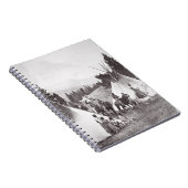 Native American Teepee Camp, Montana, c.1900 (b/w Notitieboek (Rechterzijde)