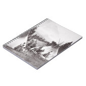 Native American Teepee Camp, Montana, c.1900 (b/w Notitieboek (Linkerzijde)