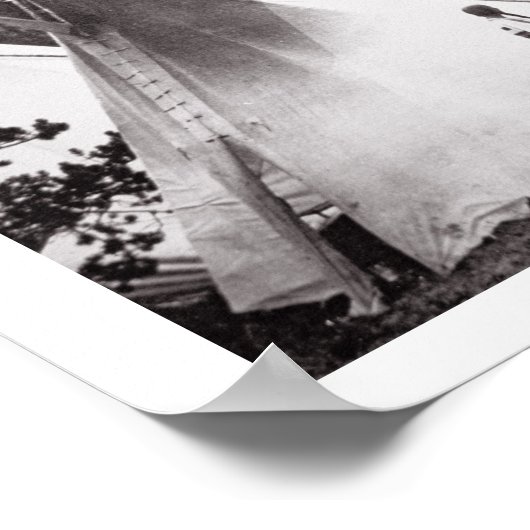 Native American Teepee Camp, Montana, c.1900 (b/w Poster (Hoek)