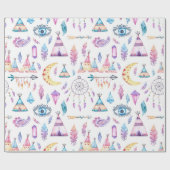 Native American Teepees Dreamweaver Arrows Cadeaupapier (Vlak)