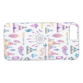 Native American Teepees Dreamweaver Feathers Case-Mate iPhone Case (Achterkant (Horizontaal))