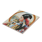 Native American Tegeltje (Zijkant)