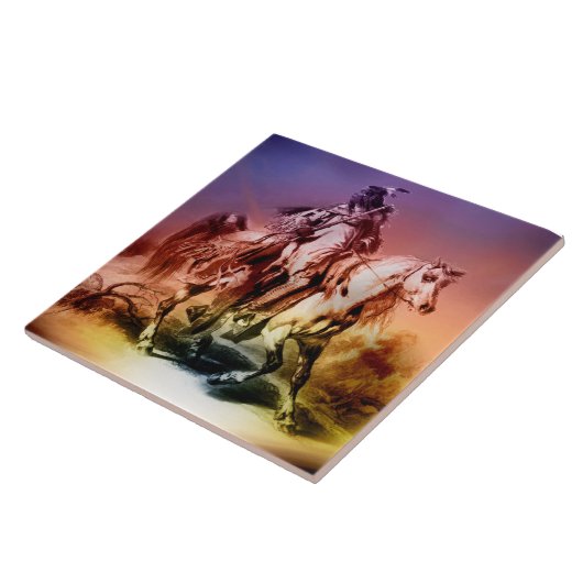 Native American Tegeltje (Zijkant)