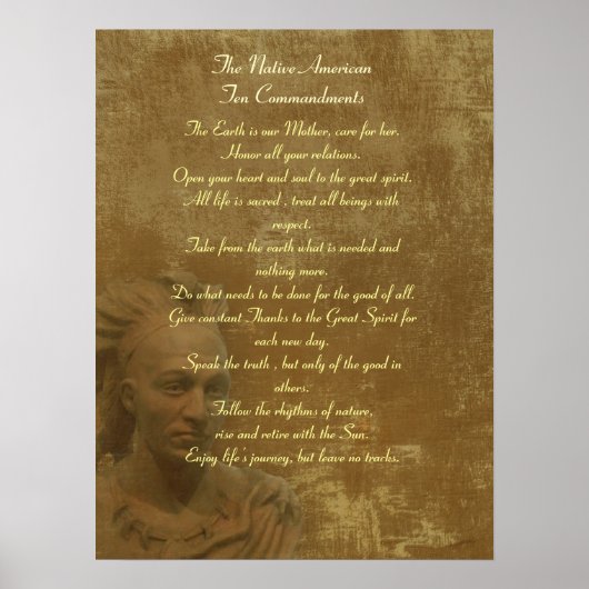 Native American Ten Commanders poster (Voorkant)