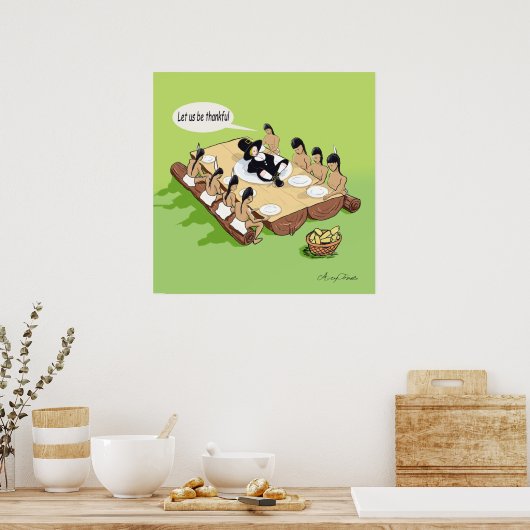 Native American Thanksgiving Poster (Keuken)