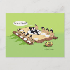 Native American Thanksgiving Wenskaart Feestdagenkaart