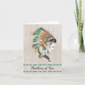 Native American Thinking of You Kaart (Voorkant)