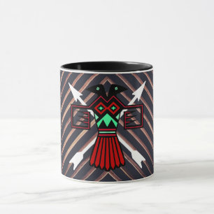 Native American Thunderbird Petroglyf Symbool Mok