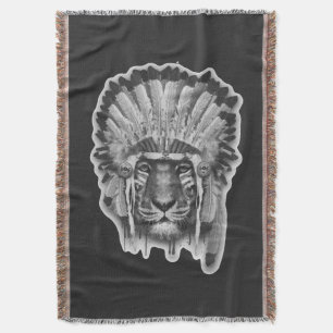 Native American Tiger Chief Deken