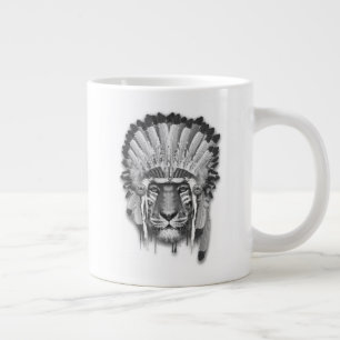 Native American Tiger Chief Grote Koffiekop