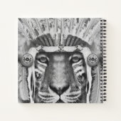 Native American Tiger Chief Notitieboek (Achterkant)