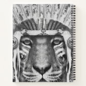 Native American Tiger Chief Notitieboek (Achterkant)