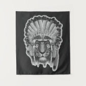 Native American Tiger Chief Wandkleed (Voorkant)