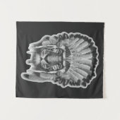 Native American Tiger Chief Wandkleed (Voorkant (horizontaal))