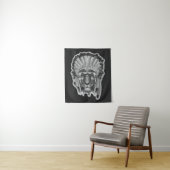Native American Tiger Chief Wandkleed (In situ)