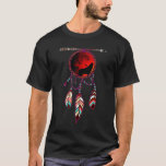 Native American Timber Wolf Dream Catcher Indian T T-shirt<br><div class="desc">Indische inheemse Amerikaanse Timber Wolf Dream Catcher Tribal</div>