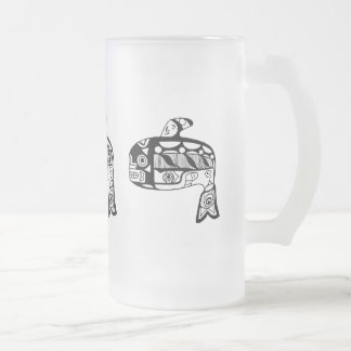Native American Tlingit Whale Matglas Bierpul