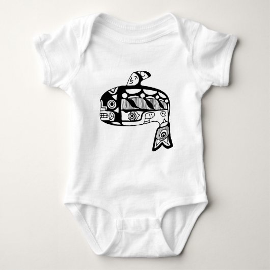 Native American Tlingit Whale Romper (Voorkant)