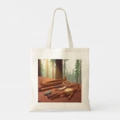 Native American Tools Artwork Tote Bag (Achterkant)