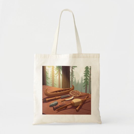 Native American Tools Artwork Tote Bag (Voorkant)