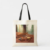 Native American Tools Artwork Tote Bag (Achterkant)