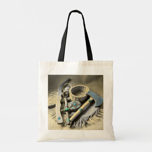 Native American Tools Artwork Tote Bag (Achterkant)