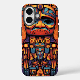Native American Totem Design iPhone 16 Hoesje
