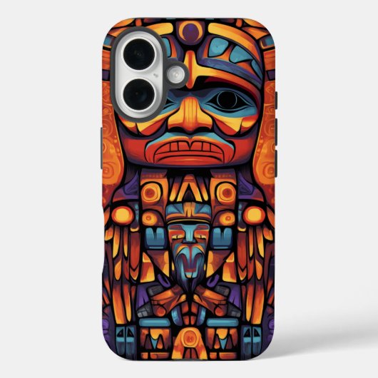 Native American Totem Design Case-Mate iPhone Case (Achterkant)
