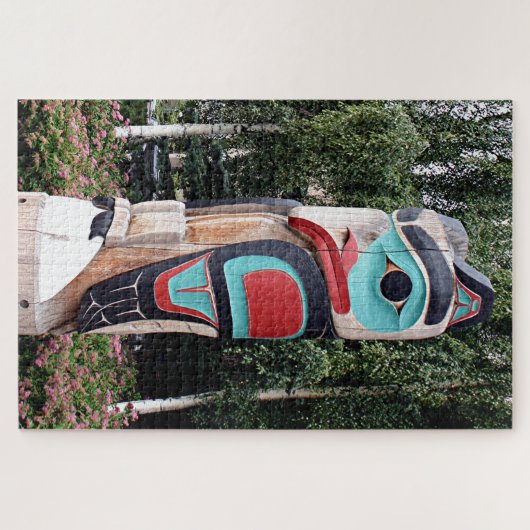 Native American Totem Pole, Anchorage, Alaska Legpuzzel (Horizontaal)