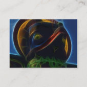 Native American Totem Pole Fractal Art Design Visitekaartje (Achterkant)