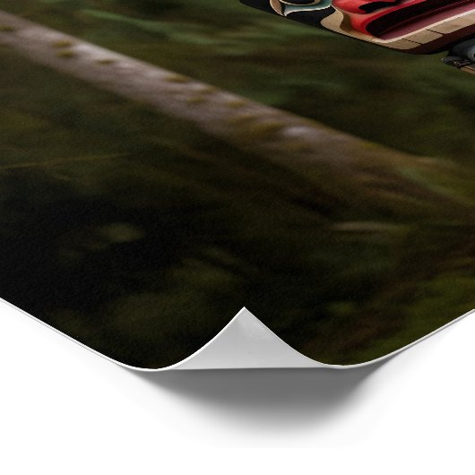 Native American Totem Pole Poster (Hoek)